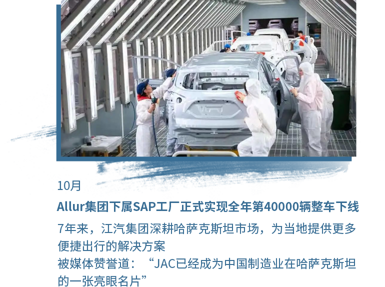 10月 Allur集團(tuán)下屬SAP工廠正式實(shí)現(xiàn)全年第40000輛整車(chē)下線